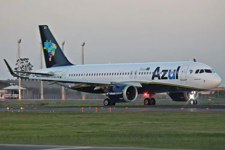Aeronave da Azul: companhia anuncia plano para renovação da frota (Rafael Luiz Canossa/Reprodução)