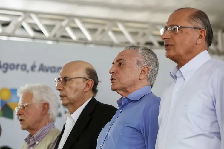 Alckmin, Temer e Meirelles: com MDB e PSDB divididos, Jair Bolsonaro segue ponteando as pesquisas eleitorais   (Alan Santos/Agência Brasil)