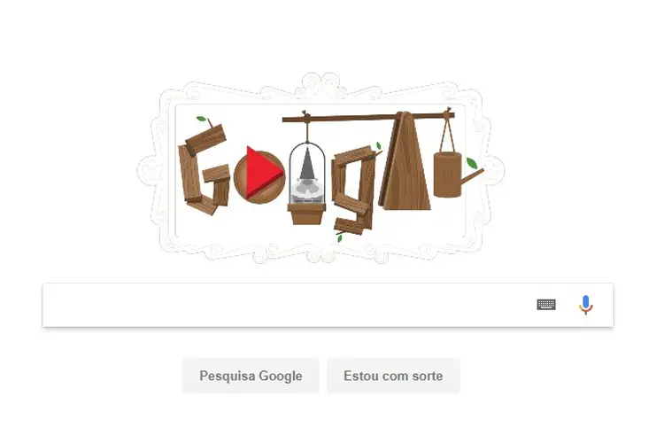 Doodle: Google celebra os anões de jardim (Google/Reprodução)