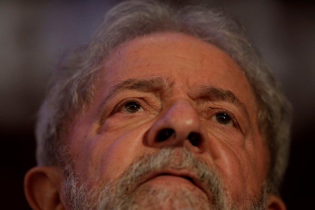 Imagem de arquivo de Luiz Inácio Lula da Silva: o ex-presidente está preso desde 7 de abril na Superintendência da Polícia Federal em Curitiba (Ueslei Marcelino/Reuters)