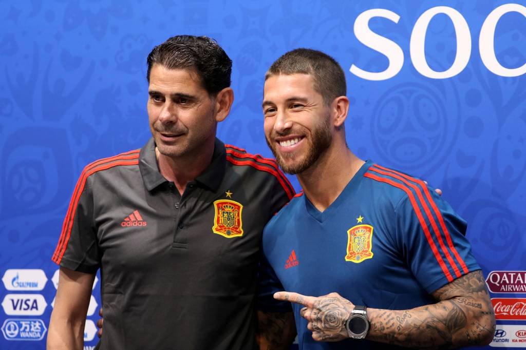 Sergio Ramos dá apoio ao novo técnico da Espanha na Copa do Mundo