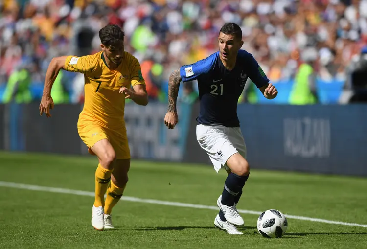 Lucas Hernandez, da França, em jogo da Copa do Mundo 2018 (Shaun Botterill/Getty Images)