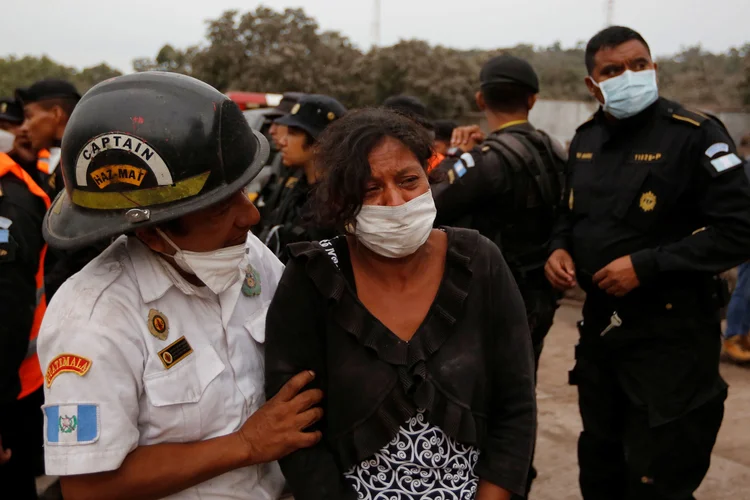 Guatemala: a erupção deixou até o momento 46 feridos e mais de 3 mil evacuados (Luis Echeverria/Reuters)