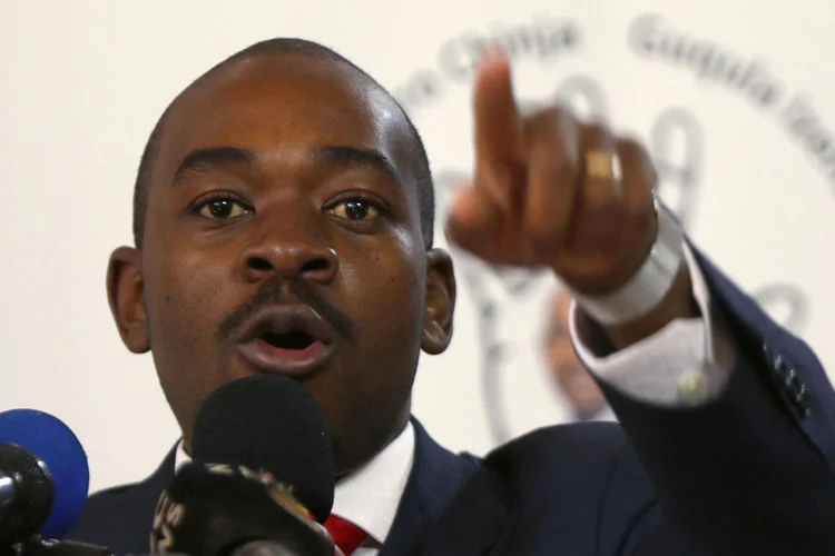 O líder do Movimento pelo Mudança Democrática, Nelson Chamisa, defendeu a retomada das relações diplomática com Israel (Philimon Bulawayo/Reuters)