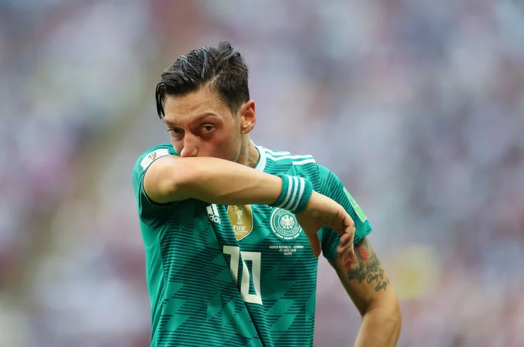 O meia Ozil, da Alemanha, em derrota contra a Coreia do Sul (Getty Images)