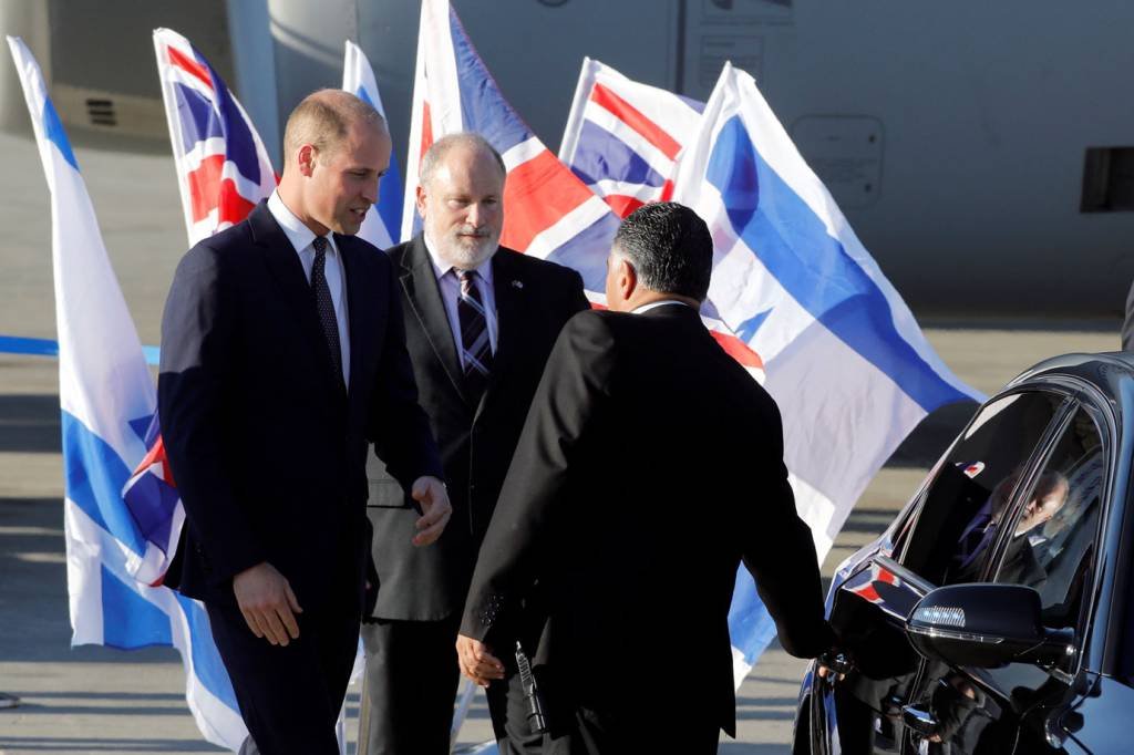 Príncipe William inicia 1ª visita real a Israel e Palestina