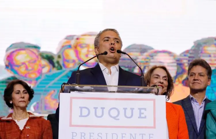 Iván Duque: o presidente colombiano, que tomou posse em agosto, tem liderado um esforço diplomático para isolar o governo socialista da Venezuela. (Nacho Doce/Reuters)