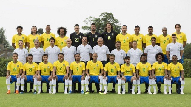 CBF divulga foto oficial da seleção brasileira na Copa do Mundo