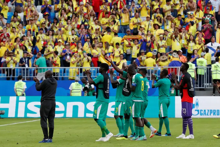 O Senegal precisava ganhar da Colômbia para seguir na competição (Carlos Garcia Rawlins/Reuters)