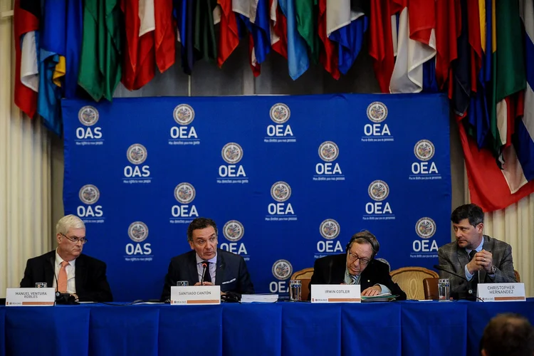 A reunião da OEA teve início ontem, na sede da organização em Washington (EUA) (Mary F. Calvert/Reuters)