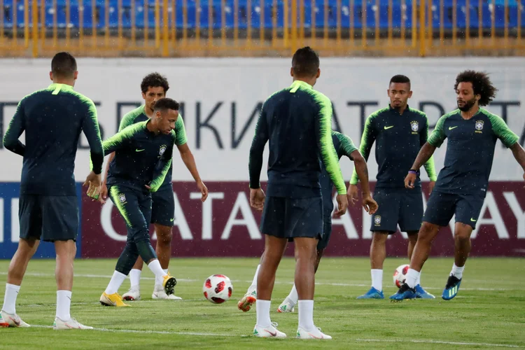 Seleção Brasileira: nesta sexta-feira, time enfrentará a Bélgica em Kazan às 15h00, horário de Brasília (Toru Hanai/Reuters)