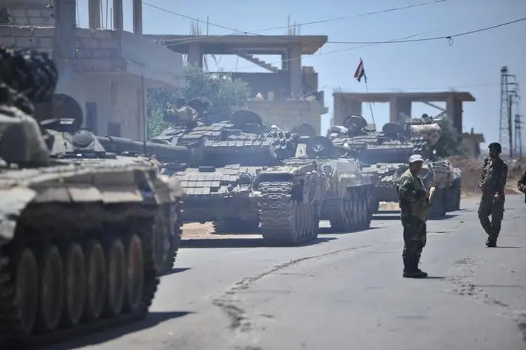 Um acordo preliminar prevê que os rebeldes da província de Deraa vão deixar o local (SANA/Reuters)