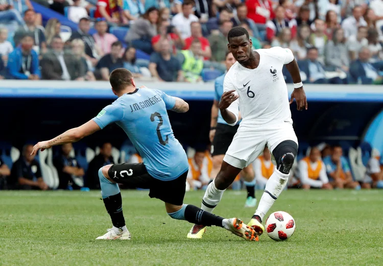 A seleção francesa está entre as quatro melhores seleções pela primeira vez desde o vice-campeonato de 2006 para a Itália (Grigory Dukor/Reuters)
