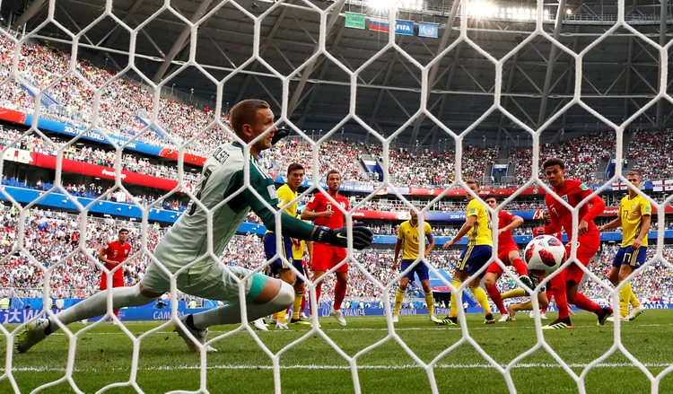 Copa 1018: Inglaterra vence Suécia por 2 a 1 nas quartas de final. 07/07/18. Foto: REUTERS/Michael Dalder  (Michael Dalder/Reuters)