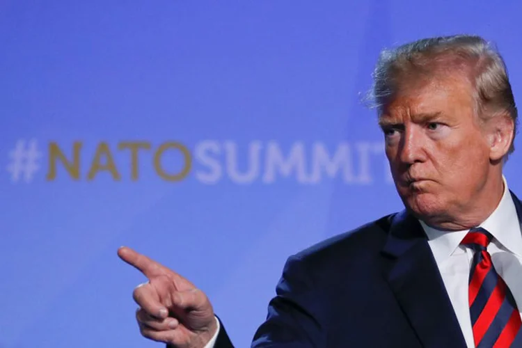 Trump: presidente dos EUA disse que vai atuar para a entrada do Brasil como aliado estratégico fora da Otan (Yves Herman/Reuters)