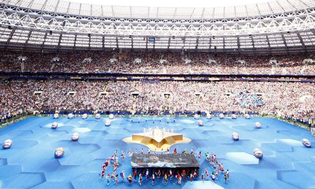 Veja imagens da festa de encerramento da Copa do Mundo da Rússia 2018