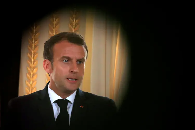 Emmanuel Macron: "O que ocorreu em 1º de maio (dia das agressões) é grave e sério. E, para mim, foi uma decepção, uma traição" (REUTERS/Gonzalo Fuentes/Pool/Reuters)