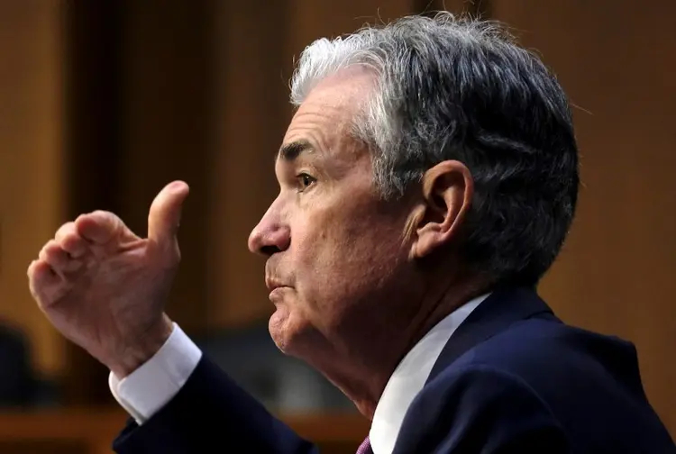 Jerome Powell: chair do FED ofereceu mais uma razão para o banco central norte-americano adiar novos aumentos de juros (James Lawler Duggan/Reuters)