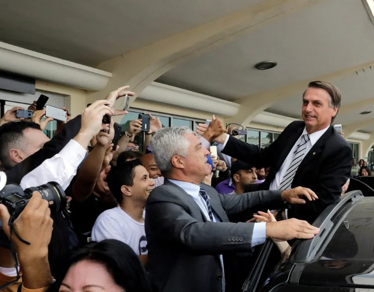 Jair Bolsonaro: falas do presidenciável já lhe renderam acusações de homofóbico, misógino e racista (REUTERS/Paulo Whitaker/Reuters)