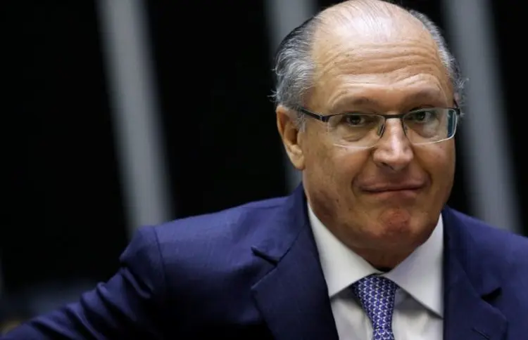 Pré-candidato do PSDB à Presidência, Geraldo Alckmin: ausência marcante no evento foi a do último candidato a presidente pelo PSDB, senador Aécio Neves (Adriano Machado/Reuters)