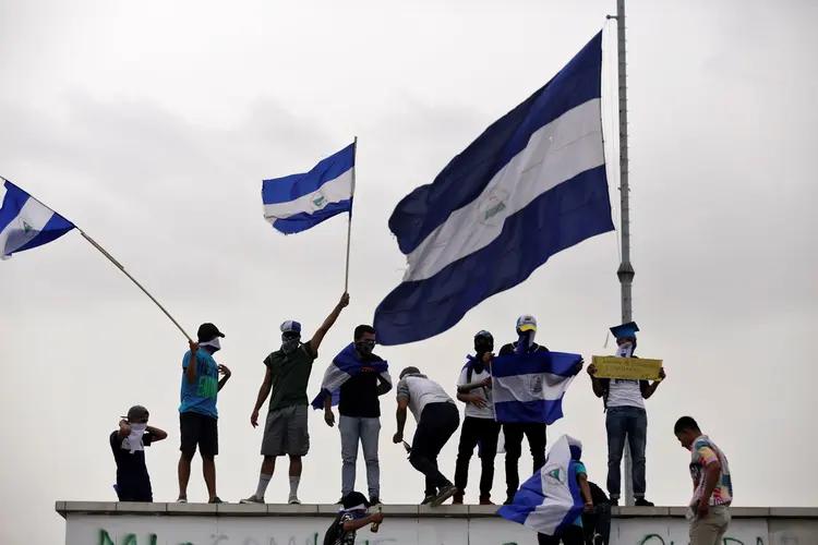 Nicarágua: assassinato de Raynéia ocorre no meio de crise sociopolítica, com protestos contra presidente Daniel Ortega, cuja repressão deixou entre 277 e 351 mortos (Jorge Cabrera/Reuters)
