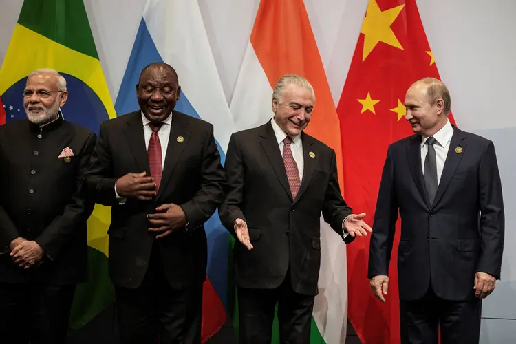 10º reunião de Cúpula do Brics, com chefes de Estado, evidencia a mudança de agenda do bloco (Gianluigi Guercia/Reuters)