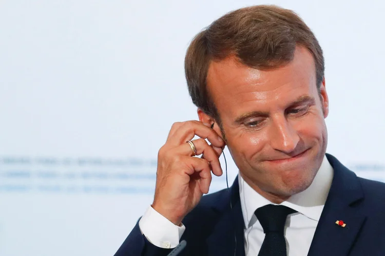 Emmanuel Macron: é a primeira contra moção de censura contra o governo do presidente francês (Rafael Marchante/Reuters)