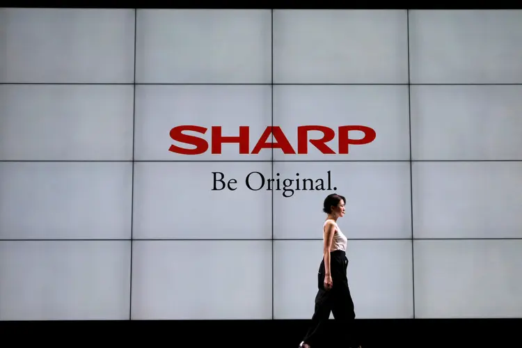 Sharp: desempenho consolidou a recuperação da companhia sob a propriedade da Hon Hai Precision Industry (Toru Hanai/File Photo/Reuters)