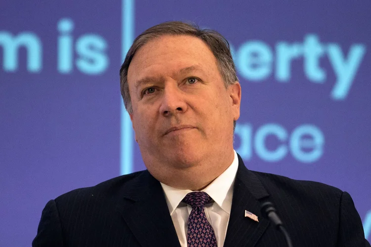 Mike Pompeo: "Tivemos uma conversa rápida, educada", escreveu o secretário de Estado (Alex Wroblewski/Reuters)