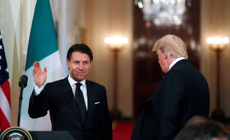 Conte pediu ao Trump que compartilhasse informações sobre o suposto programa nuclear do Irã (Carlos Barria/Reuters)
