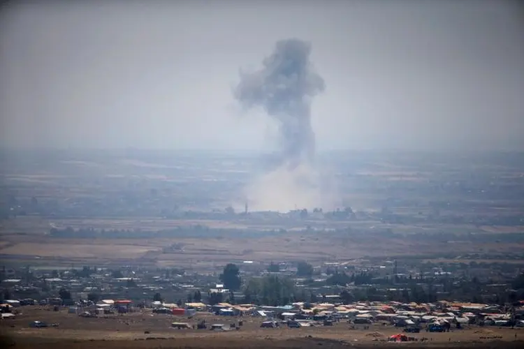 Síria: bombardeios deixaram ao menos 11 civis mortos (Ronen Zvulun/Reuters)