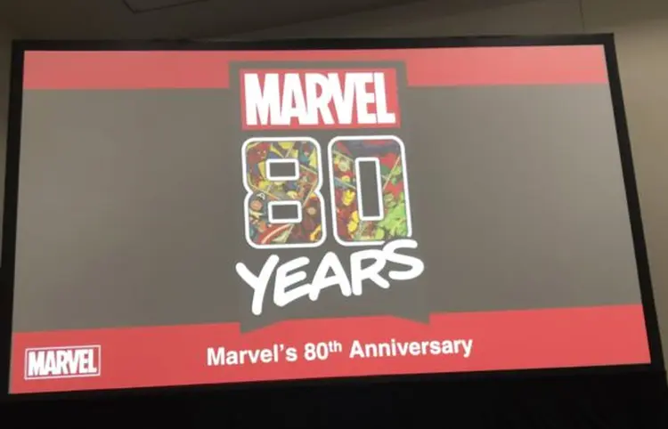 Logo da Marvel: comemoração de seus 80 anos (Marvel/Reprodução)