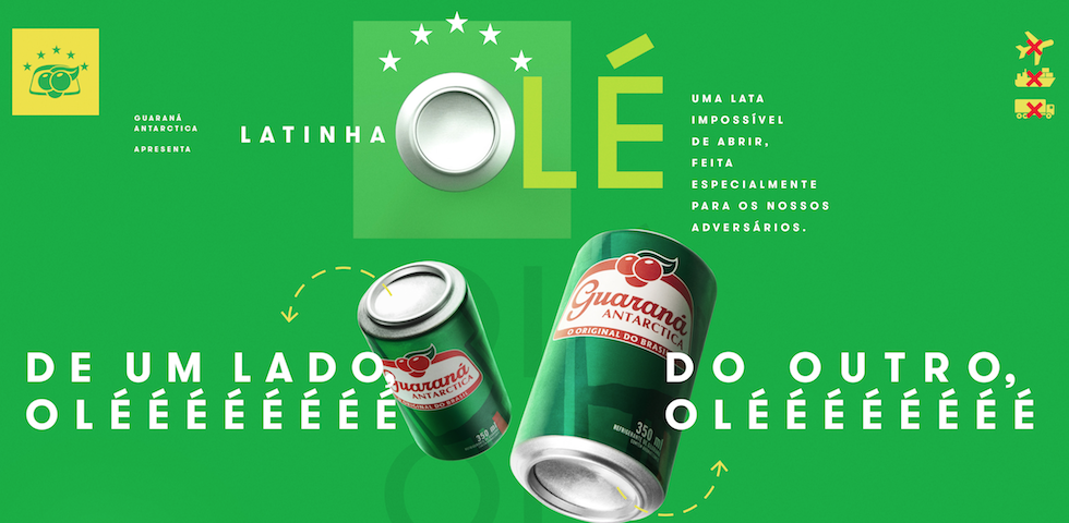 Copa 2018: Guaraná Antarctica lança lata com "pegadinha" para gringos