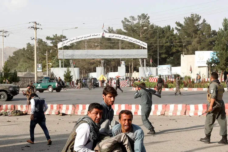 Além dos 23 mortos, mais de 100 pessoas ficaram feridas no atentado deste domingo (22) (Omar Sobhani/Reuters)