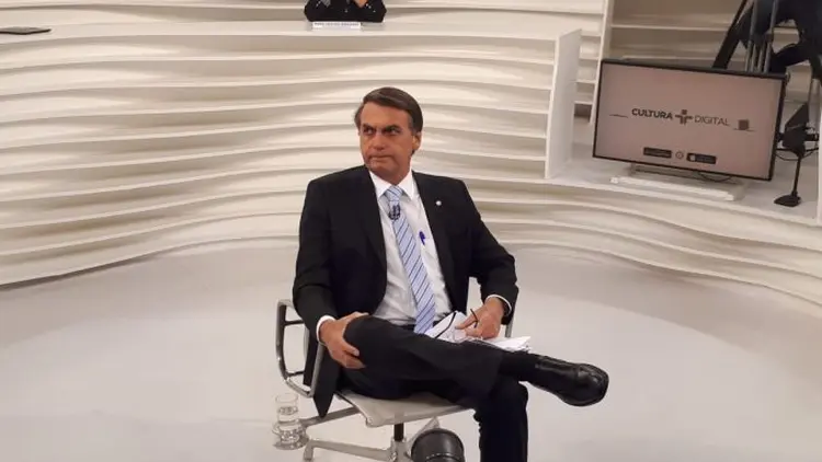 Bolsonaro no Roda Viva: "esquece isso aí, vamos pensar daqui pra frente" (Roda Viva/TV Cultura/Divulgação)