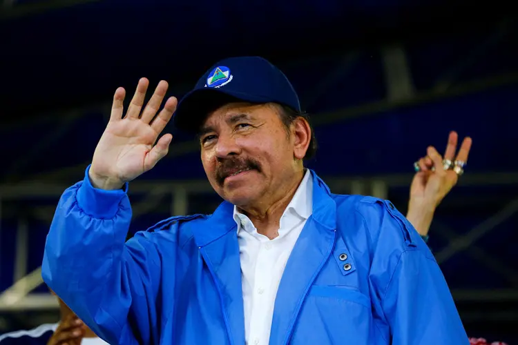 Daniel Ortega: protestos contra governo começaram contra fracassadas reformas da seguridade social e se transformaram em movimento que pede a renúncia do presidente (Oswaldo Rivas/Reuters)