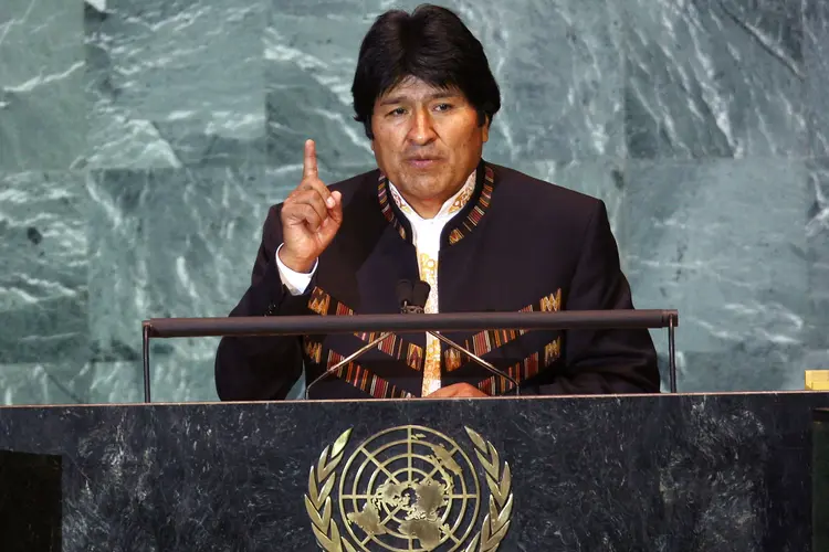 Evo Morales: "O mundo se dá conta do complô entre a oligarquia e a justiça brasileira. A verdade triunfará" (Spencer Platt/Getty Images)