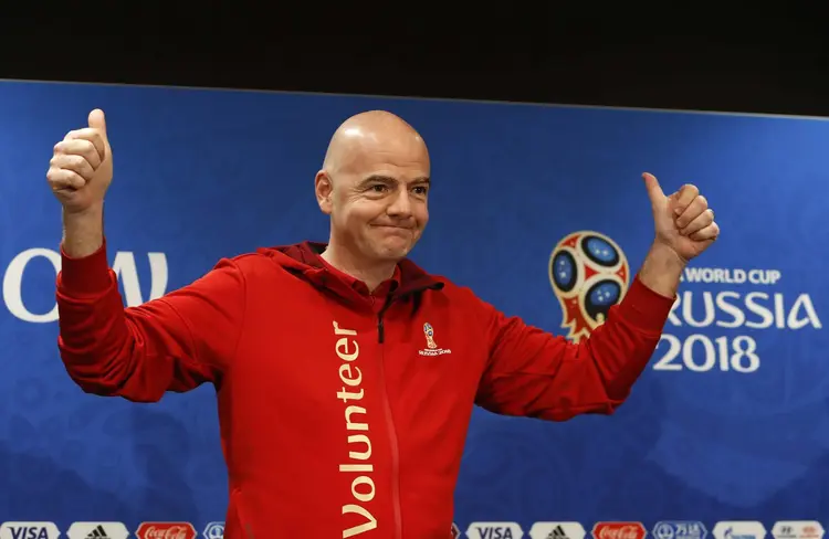 Infantino: "há injustiças no mundo, de forma geral" (Sergei Karpukhin/Reuters)