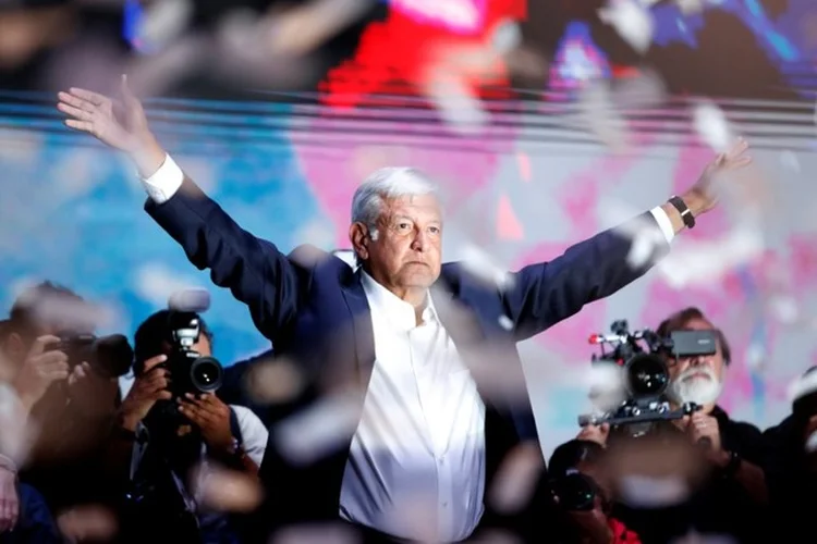 Andrés Manual López Obrador, novo presidente do México: AMLO arrematou uma vitória histórica no último domingo, levando a esquerda ao poder (Goran Tomasevic/Reuters)