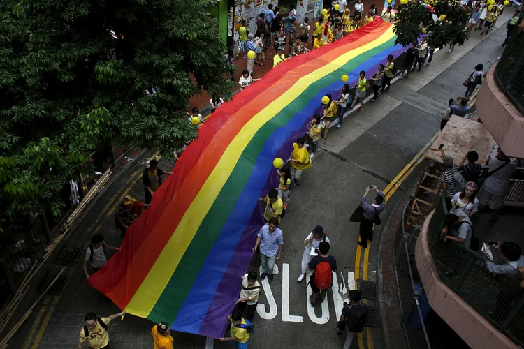 Um momento histórico para os direitos da comunidade LGBT em toda Ásia, disse Khan Wetzel (Bobby Yip/Reuters)