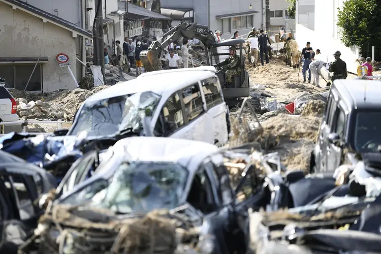 Esta é a maior tragédia provocada por chuvas no Japão desde 1982 (Kyodo/Reuters)