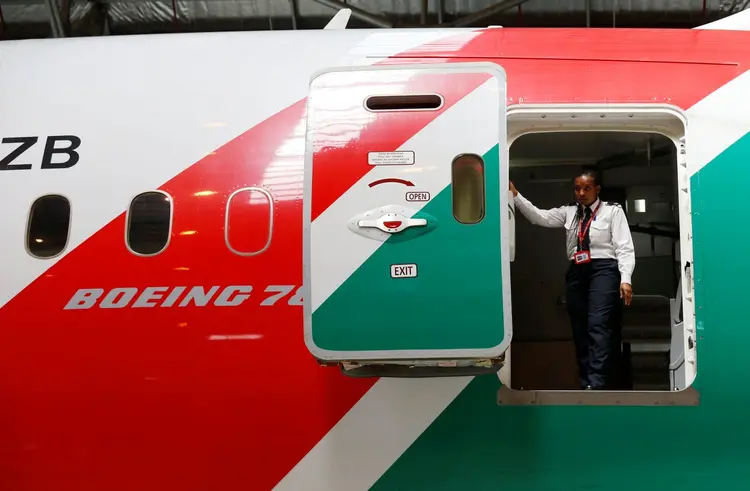 Boeing Dreamliner 787 em sede em Nairobi, Quênia REUTERS/Thomas Mukoya (Thomas Mukoya/Reuters)