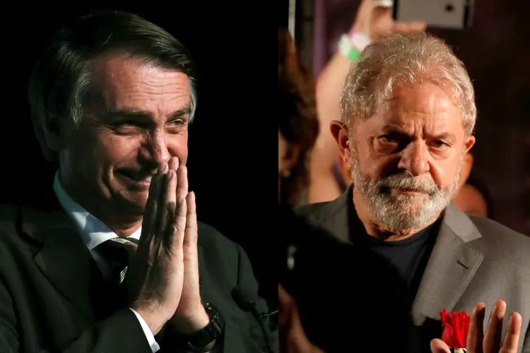 Há deputados que preferem Bolsonaro e outros que são favoráveis a apoiar o Lula (Paulo Whitaker e Rodolfo Buhrer/Reuters)