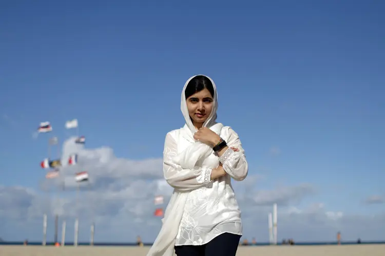 Por questões de segurança, a agenda de Malala não é divulgada para a imprensa (Ricardo Moraes/Reuters)