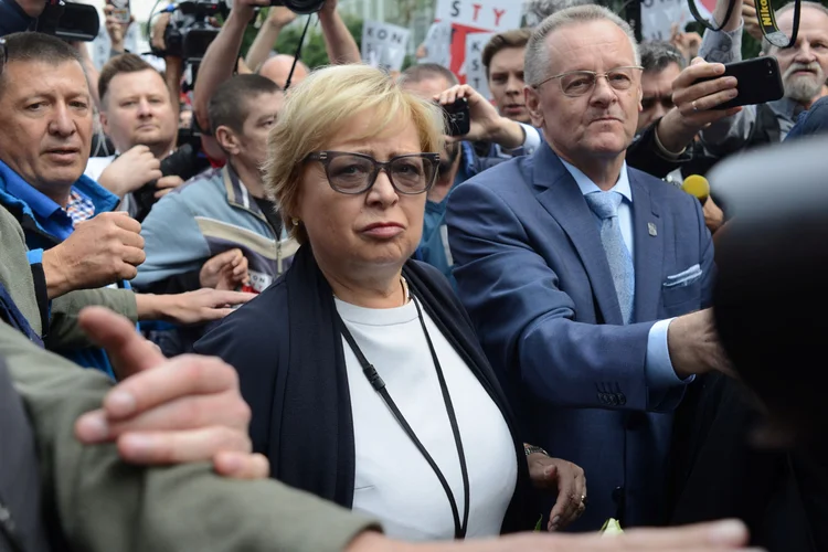 Malgorzata Gersdorf se recusa a deixar o cargo de presidente da Suprema Corte na Polônia (Agencja Gazeta/Maciej Jazwiecki/Reuters)