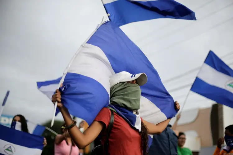 Protestos contra o governo de Daniel Ortega na Nicarágua (Jorge Cabrera/Reuters)