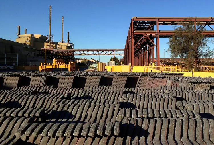 BHP: produção do ano inteiro chegou a 275 milhões de toneladas. Meta de produção para o ano fiscal 2019 foi fixada entre 273 milhões e 283 milhões de toneladas (Sonali Paul/Reuters)