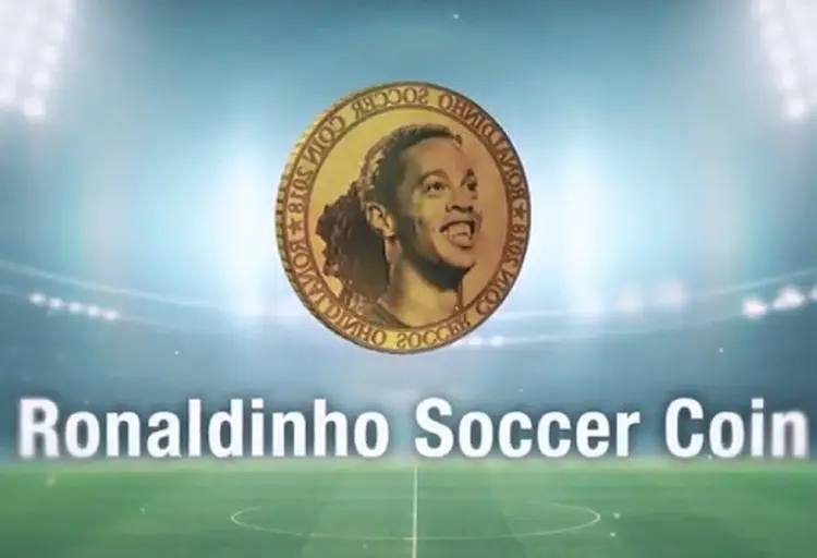 Ronaldinho Soccer Coin: moeda irá fomentar negócios relacionados ao esporte (Ronaldinho Soccer Coin Project/Reprodução)