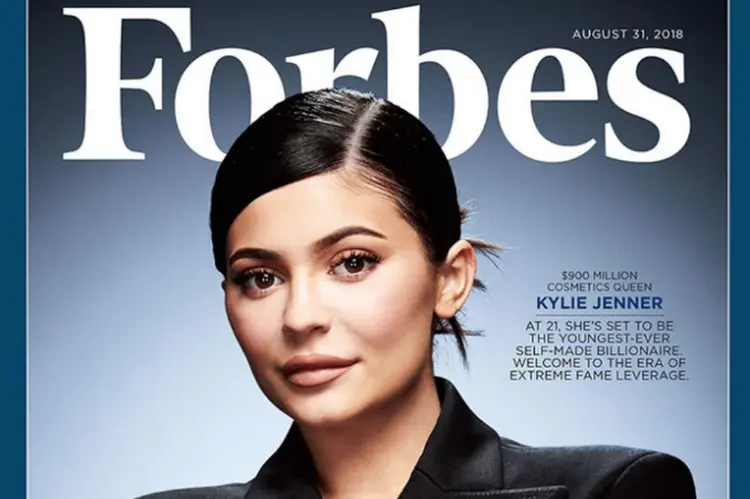 Kylie Jenner: a dona da fotografia mais cara do Instagram (Forbes/Reprodução)