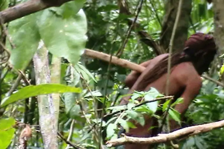 Índio tanaru que vive isolado há 22 anos na Amazônia (Funai/Acervo/Divulgação)